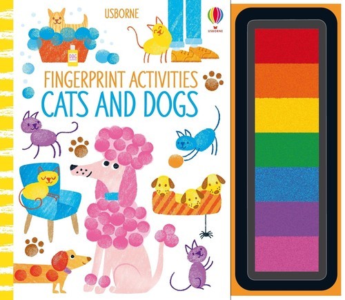 okładka Cats and Dogs. Fingerprint activities wer. angielska książka | Candice Whatmore, Watt Fiona