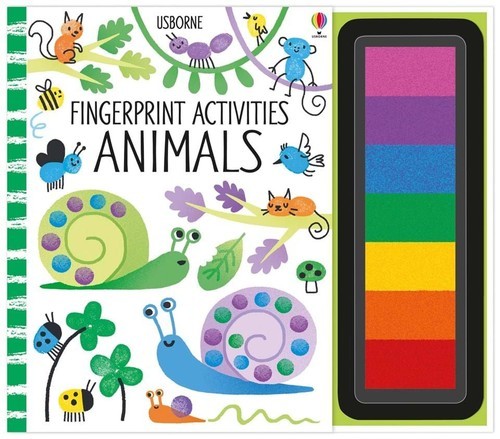 okładka Animals. Fingerprint activities wer. angielska książka | Watt Fiona, Erica Harrison