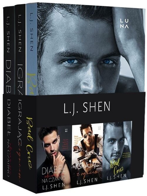 okładka Diabeł ubiera się na czarno / Igrając z ogniem / Bad Cruz Pakiet książka | L. J.Shen