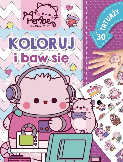 okładka Pembe. Koloruj i baw się. 30 tatuaży książka