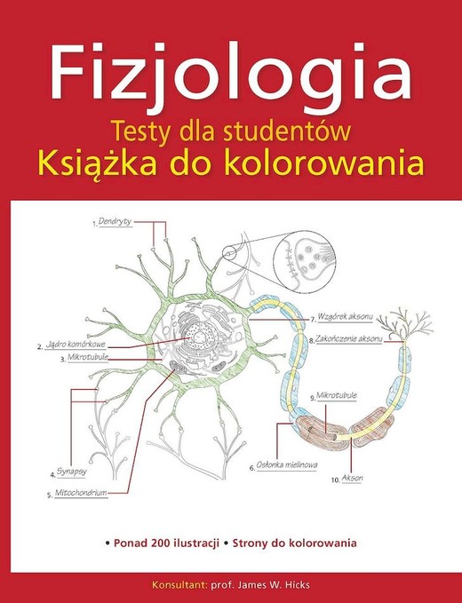 okładka Fizjologia. Testy dla studentów. Książka do kolorowania książka