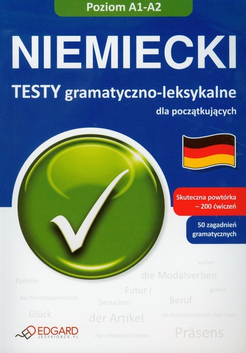 okładka Niemiecki testy gramatyczno leksykalne dla początkujących książka | Eliza Chabros