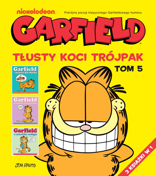 okładka Garfield. Tłusty koci trójpak T.5 książka