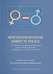 okładka Równouprawnienie kobiet w Polsce książka | red. KrystynaLeszczyńska-Wichmanowska