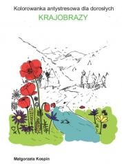okładka Kolorowanka antystresowa dla dorosłych -krajobrazy książka | Małgorzata Kospin