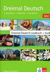 okładka Dreimal Deutsch Lesebuch + CD książka | Praca Zbiorowa