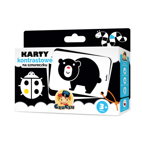 okładka Karty kontrastowe na sznureczku 3 miesiące + czuczu książka | Opracowanie zbiorowe