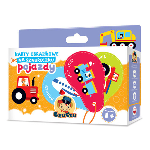 okładka Pojazdy karty obrazkowe na sznureczku czuczu książka | Opracowanie zbiorowe