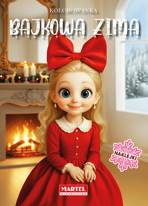 okładka Bajkowa zima z naklejkami książka | Klaudia Jędrysiak