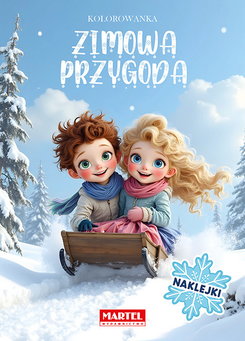 okładka Zimowa przygoda z naklejkami książka | Klaudia Jędrysiak