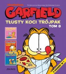 okładka Garfield T.8 Tłusty koci trójpak książka | Jim Davis