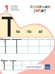 okładka Zdobywam świat. Zeszyt do kaligrafii Poziom 1 książka | Justyna Hadryś