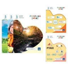 okładka Zdobywam świat. Karty pracy cz.1-3 Poziom 3 książka | Justyna Hadryś