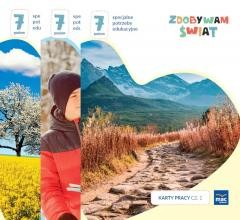 okładka Zdobywam świat. Karty pracy cz.1-3 Poziom 7 książka | Justyna Hadryś