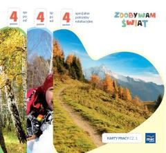 okładka Zdobywam świat. Karty pracy cz.1-3 Poziom 4 książka | Justyna Hadryś