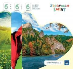 okładka Zdobywam świat. Karty pracy cz.1-3 Poziom 6 książka | Justyna Hadryś