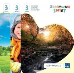 okładka Zdobywam świat. Karty pracy cz.1-3 Poziom 3 książka | Justyna Hadryś