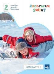 okładka Zdobywam świat. Karty pracy cz.2 zima Poziom 2 książka | Justyna Hadryś