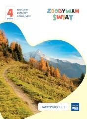 okładka Zdobywam świat Karty pracy cz.1 jesień Poziom 4 książka | Justyna Hadryś