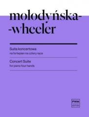 okładka Suita koncertowa nuty na fortepian na cztery ręce książka | Mołodyńska-Wheeler Marta
