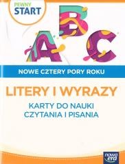 okładka Pewny start. Nowe cztery pory roku Litery i wyrazy książka | Praca Zbiorowa