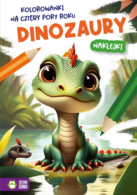 okładka Dinozaury. Kolorowanki na cztery pory roku książka | Opracowanie zbiorowe