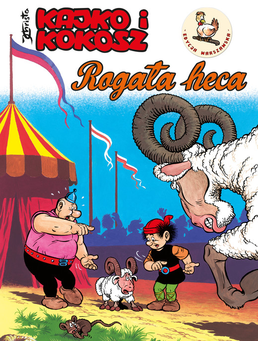 okładka Rogata heca. Kajko i Kokosz wyd. regionalne (gwara warszawska) książka | Janusz Christa
