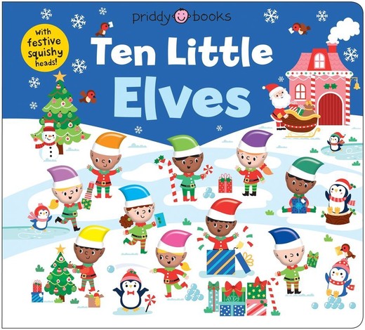 okładka Ten Little Elves (Little Squishies) książka | Priddy Books