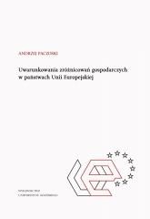 okładka Uwarunkowania zróżnicowań gospodarczych... książka | Andrzej Paczoski