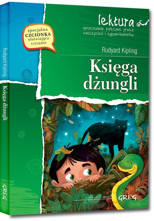 okładka Księga dżungli Lektura z opracowaniem książka | Rudyard Kipling