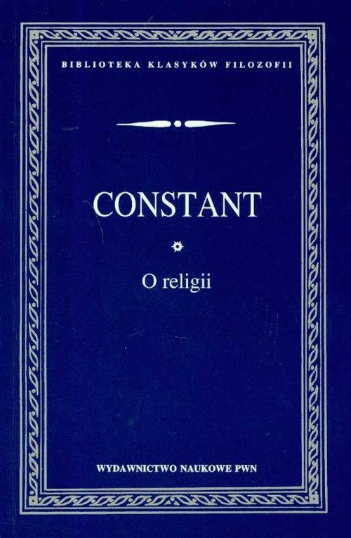okładka O religii książka | Benjamin Constant