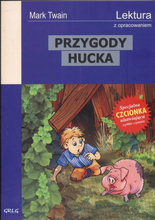 okładka Przygody Hucka Lektura z opracowaniem książka | Mark Twain