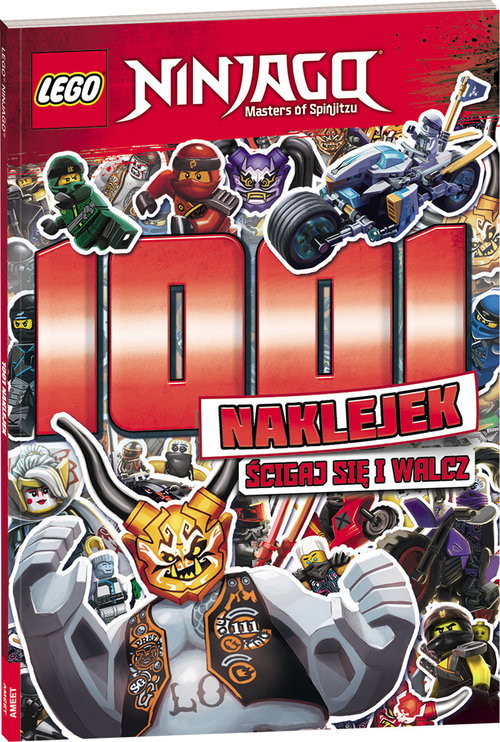 okładka Lego Ninjago 1001 naklejek Ścigaj się i walcz! LTS-701 książka | Opracowanie zbiorowe