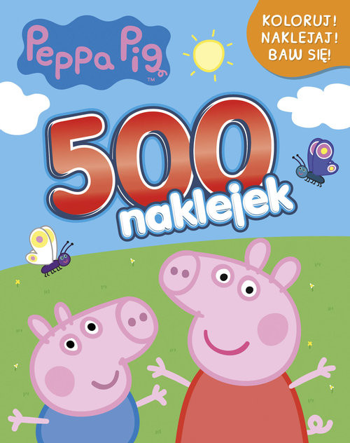 okładka Peppa Pig 500 naklejek książka | Opracowanie zbiorowe