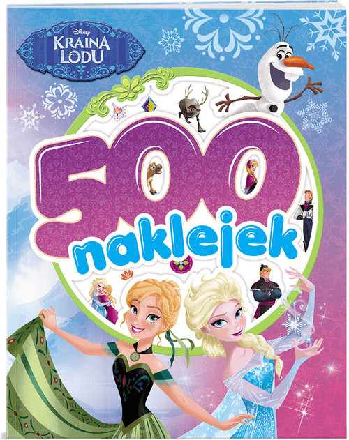 okładka Kraina Lodu 500 naklejek książka
