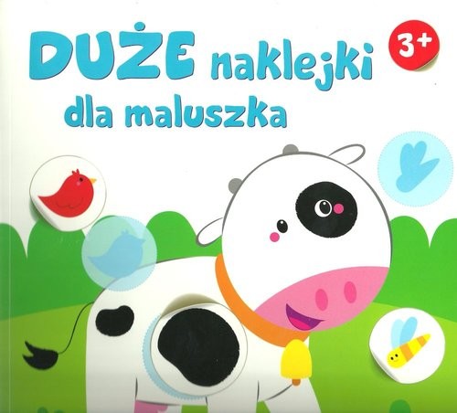 okładka Duże naklejki dla maluszka Krówka książka