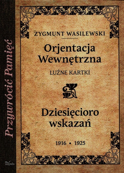 okładka Orjentacja wewnętrzna książka | Zygmunt Wasilewski