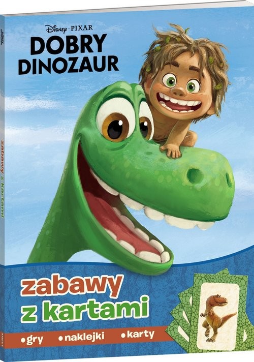 okładka Dobry dinozaur Zadania z kartami książka | Praca Zbiorowa