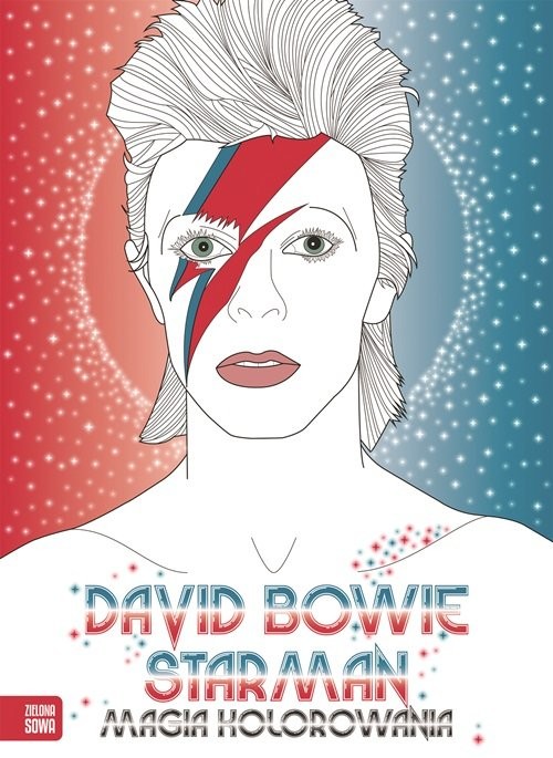 okładka Magia kolorowania David Bowie Starman książka | Opracowanie zbiorowe