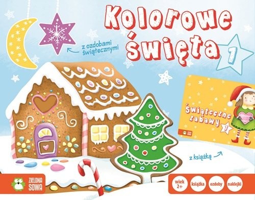 okładka Kolorowe święta 1 z ozdobami świątecznymi książka | Opracowanie zbiorowe