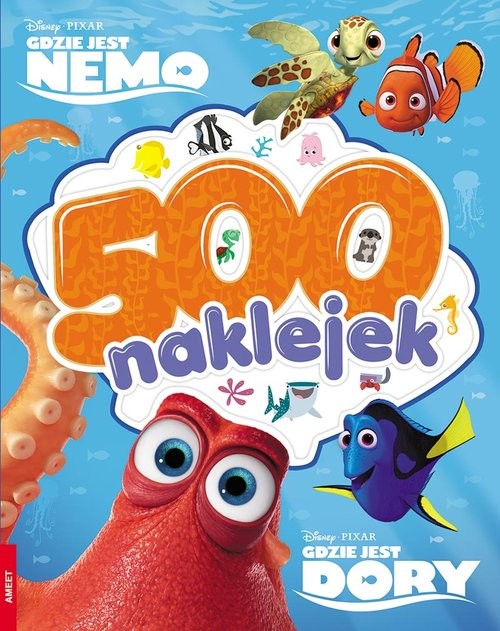 okładka Gdzie jest Nemo Gdzie jest Dory 500 naklejek FBS-10 książka