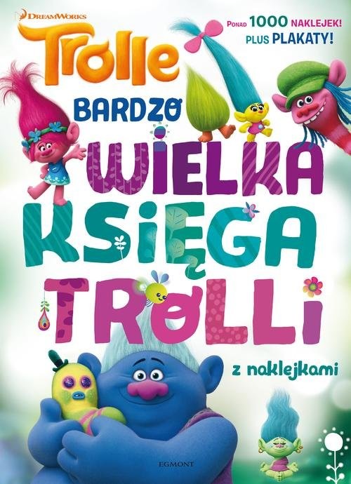 okładka Trolle Bardzo wielka księga trolli z naklejkami książka
