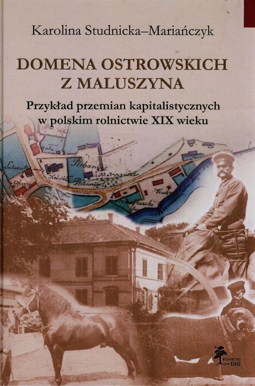 okładka Domena Ostrowskich z Maluszyna Przykład przemian kapitalistycznych w polskim rolnictwie XIX wieku książka | Studnicka-Mariańczyk Karolina