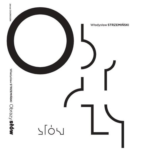 okładka Władysław Strzemiński Obrazy słów książka | Zagrodzki Janusz