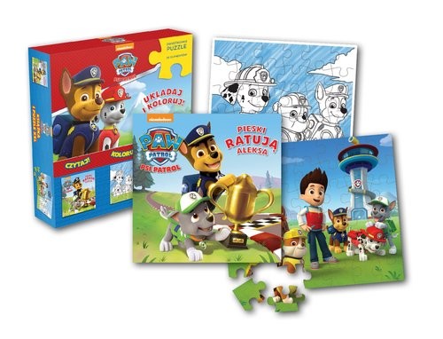 okładka Psi Patrol Układaj! Koloruj! książka | Opracowanie zbiorowe