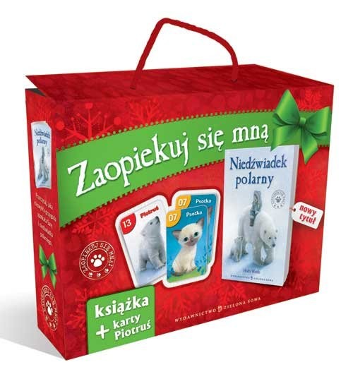 okładka Zaopiekuj się mną Niedźwiadek polarny + Karty Piotruś Pudełko książka | Holly Webb