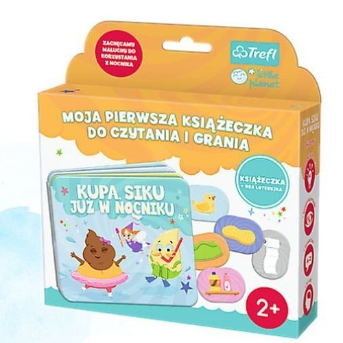 okładka Kupa siku już w nocniku Moja pierwsza książeczka do czytania i grania książka