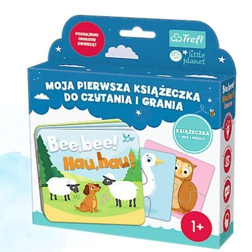 okładka Bee bee Hau hau Moja pierwsza książeczka do czytania i grania książka | Opracowanie zbiorowe