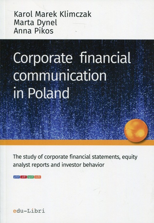 okładka Corporate financial communication in Poland książka | Marta Dynel, Anna Pikos