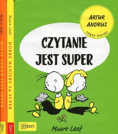 okładka Czytanie jest super / Dobre maniery są super / Mycie zębów jest super Pakiet książka | Munro Leaf